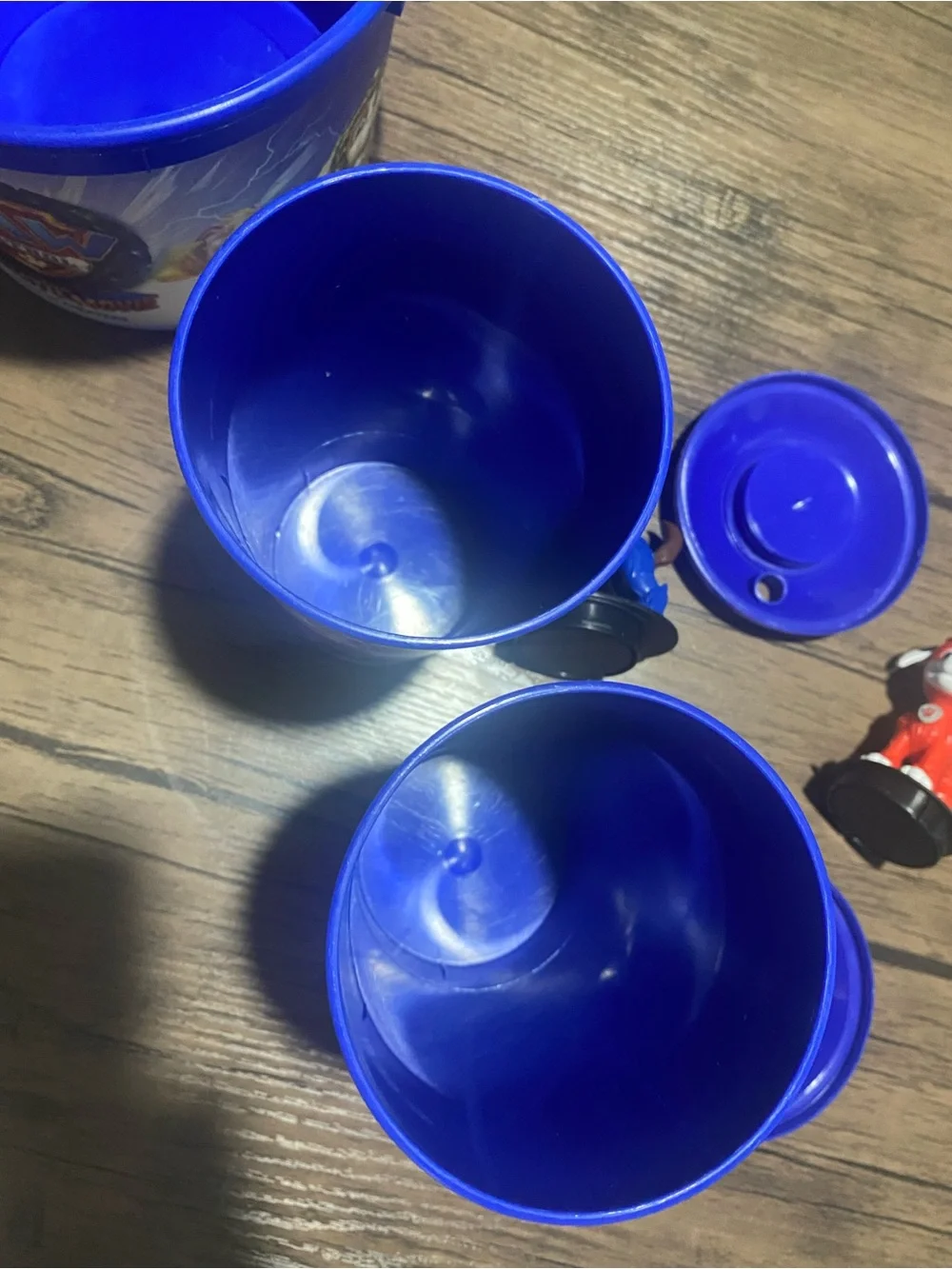 PAW Patrol Kids‎ Popcorn Bucket Set with Blue Cups and Character Lids